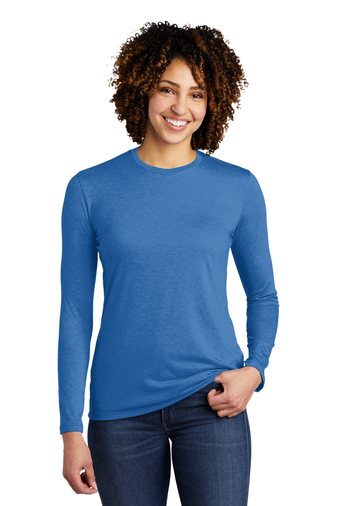Allmade ®  Women's  4.2-ounce 50% Recycled Polyester, 25% Organic Cotton Tri-Blend Long Sleeve T-shirt